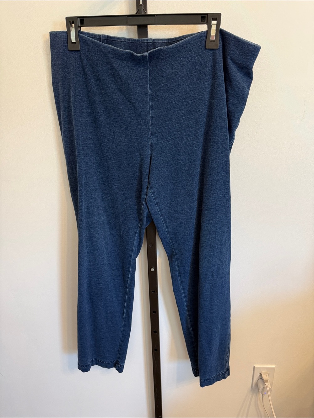 Purejill Stretch Pull-On Women's Jeggings in Navy Blue Large